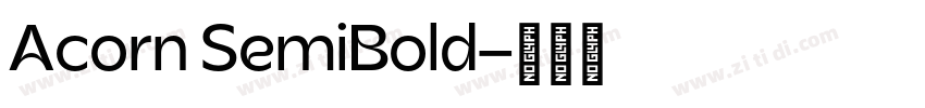Acorn SemiBold字体转换